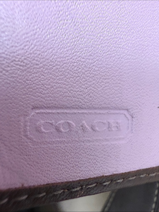 Coach Purse With Matching Wallet - Etsy Coach Brown Leather Shoulder Bag with Matching Wallet